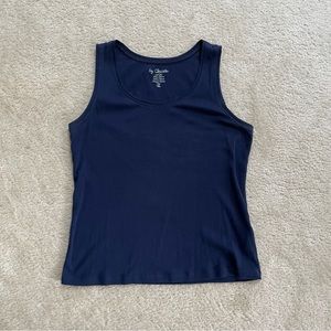 chico’s size 1 navy blue tank top